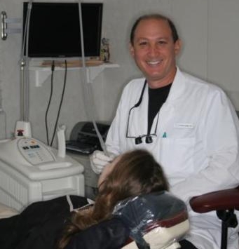 Dr. Blank doing Laser dentistry. 